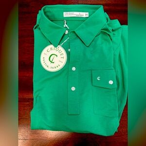 Criquet Brand New Large Men's Green Polo